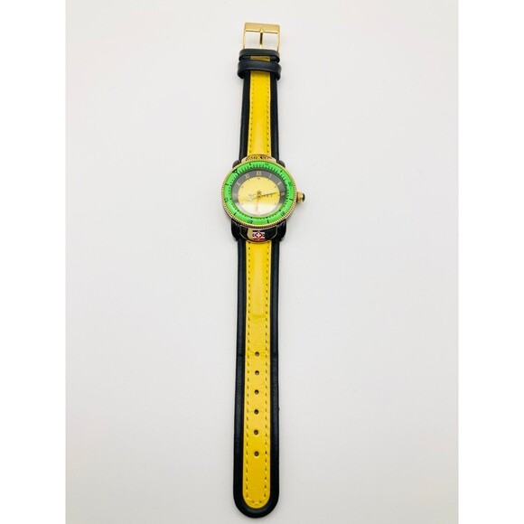 Swiss Hawaiian Le Hornet yellow leather wristwatch main image 4